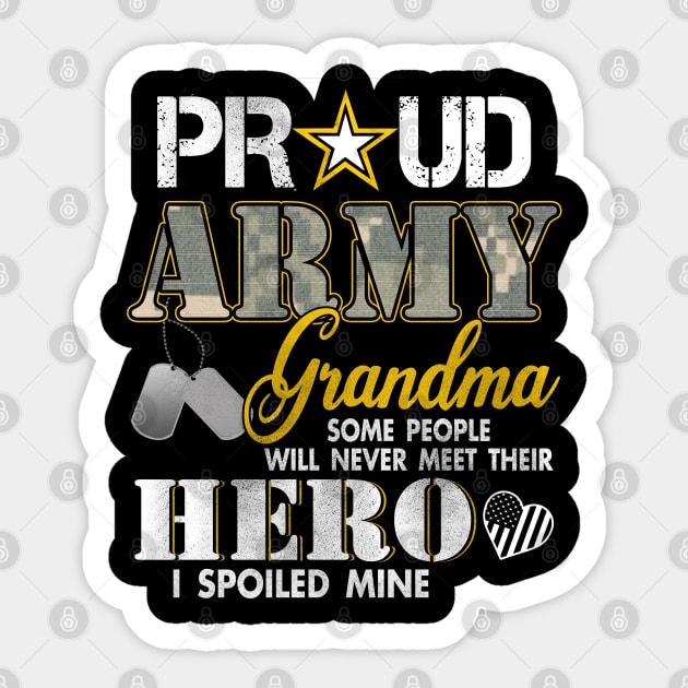 Proud Army Grandma Gift Sticker by Otis Patrick